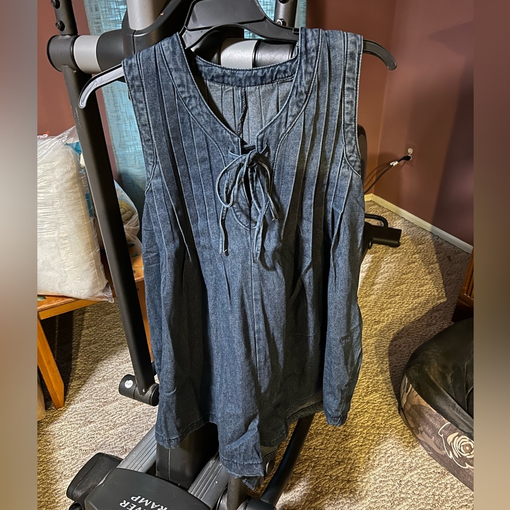Denim Romper